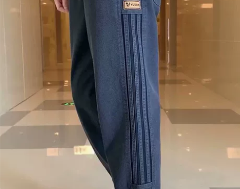 2023秋冬加绒加厚新款男士休闲裤宽松网红...