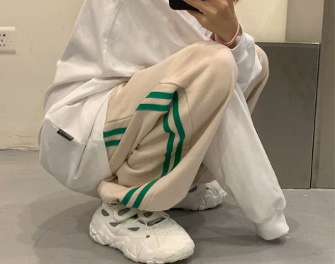 大宁 休闲裤女2021新款春秋季韩版宽松直...