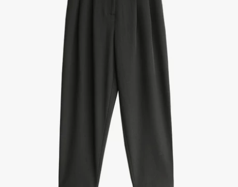 叙旧三色雅痞宽松收脚休闲裤女秋季直筒垂感裤...