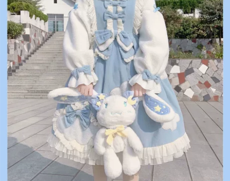 冬雲转晴 OP加厚保暖加绒洋装秋冬款洛丽塔...