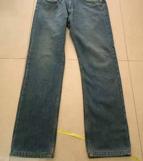 美特斯邦威加薄绒巨显瘦秋冬高腰加绒加厚牛仔...