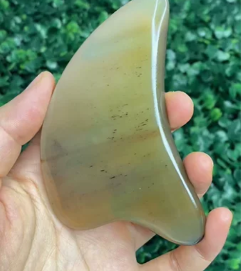 74号——0.9cm厚度牛角刮痧板三角板 ...