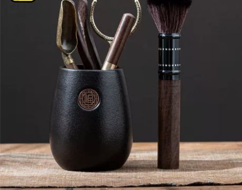 茶馆不做了,黑檀木天福茶道六君子套装泡茶工...