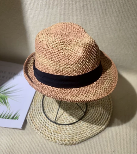 手工钩针小礼帽草帽，最后6顶颜色如图，亏本...