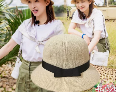 花儿与少年3江疏影帽子女夏天遮阳沙滩小清新...