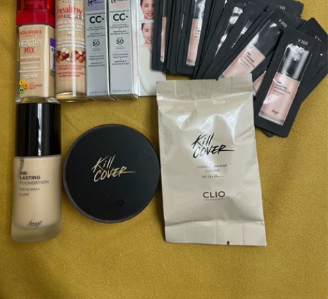 粉底气垫捡漏打包卖 所有色号都适合偏白肤色...