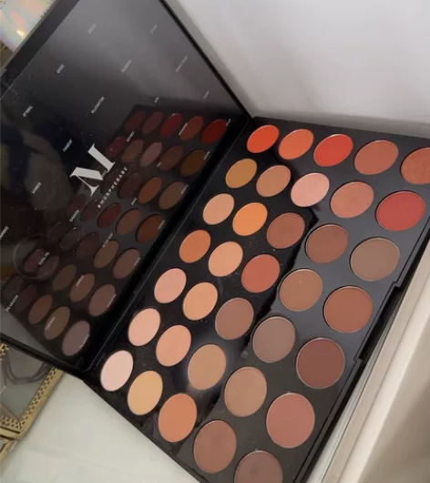 Morphe35色大地色盘珠光哑光眼影眼线...