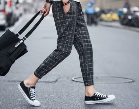 裤子潮男韩版潮流休闲9分8分九分八分七分裤...