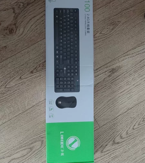 力镁无线键盘鼠标套装，型号为W100，买电...