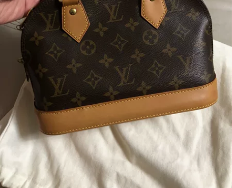 98新 Lv 路易威登Alma bb 老花...