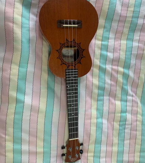 全新尤克里里无磕碰划痕就摸索过几次玩不明白...