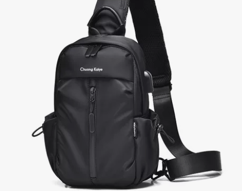 Calien Klieo新款男士胸包单肩斜...