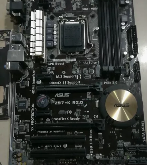 可冲新主板，华硕Z97-K豪华大板，功能正...