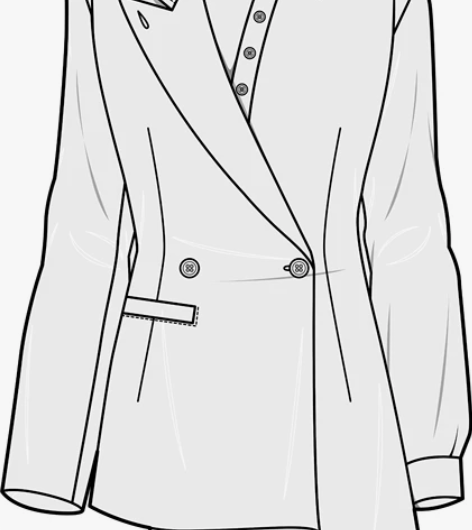 服装款式图 西装 外套 棉服 风衣等 cd...