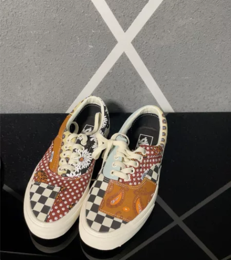 vans虎纹腰果花帆布鞋 38码全新但是没...