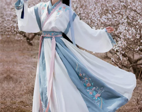 ?言然月泛廊正品原创汉服女中国风非古装晋制...