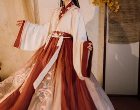 青藜册【芳菲吟】晋制日常春夏汉服三件套装舒...