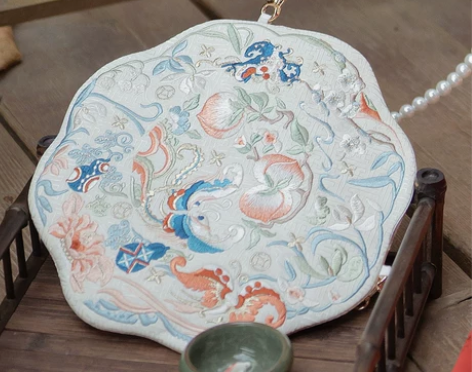 兰若庭 此意在人间 绣花包包 汉服 配饰 ...