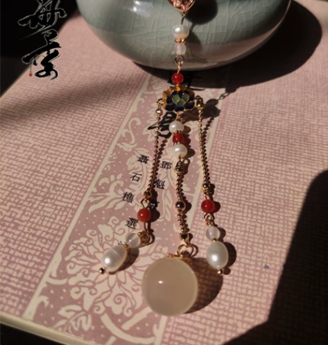 [五角星]16号【旗袍压襟】莲莲平安，淡水...