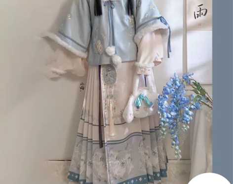 【现货】仙楚姬原创汉服【蘑菇兔】明制比甲马...