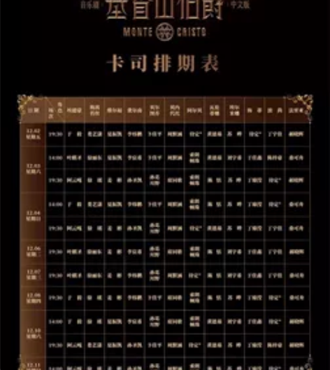 阿云嘎场次 音乐剧《基督山伯爵》上海站 时...