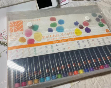 日本樱花水彩笔奈良笔匠akashiya毛笔...