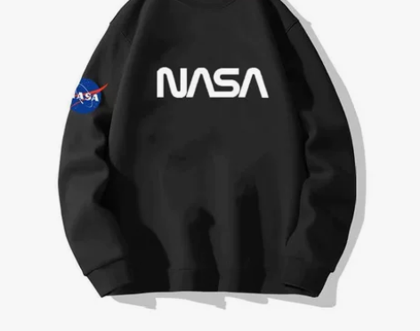 NASA联名卫衣男春秋季纯棉圆领卫衣情侣冬...