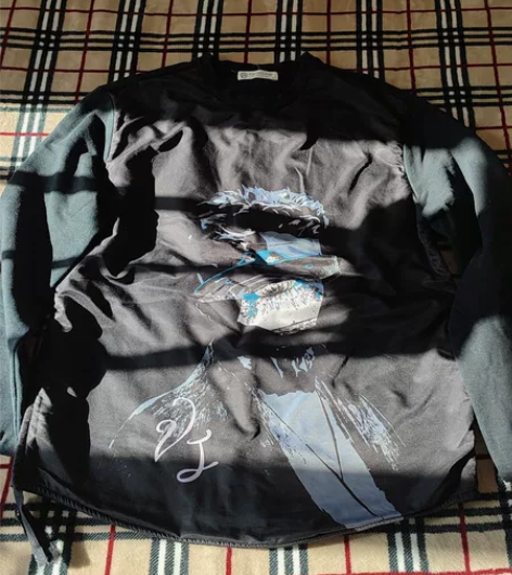 TOPFEELING缝纫机正品男士黑色卫衣...