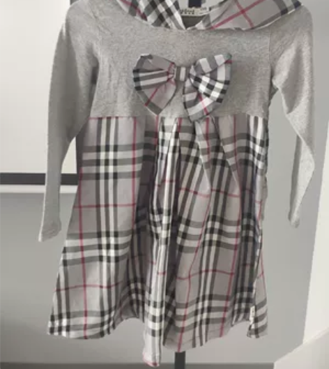 小象Q比品牌女童裙子儿童学院风连衣裙202...