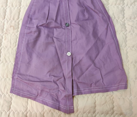 全新90码紫色不规则半身裙，面料很软很舒服...