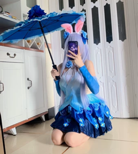 公孙离 花间舞cos服 可直拍 衣服+假发...