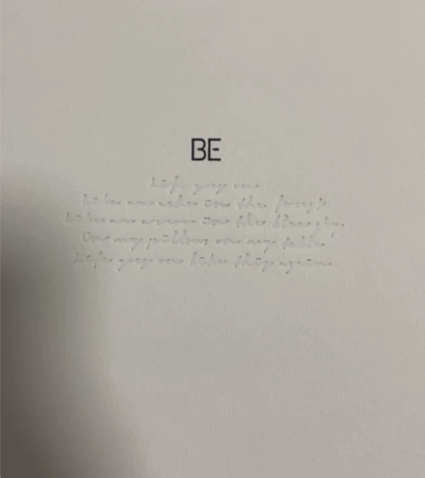 防弹少年团 bts BE 专辑 BE 仅拆...