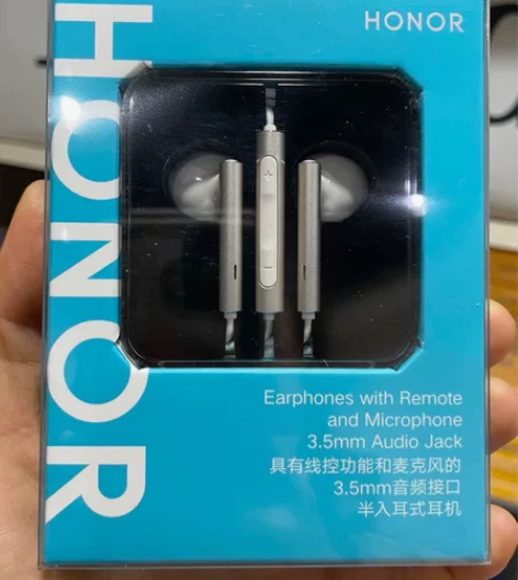荣耀耳机AM116半入耳式线控耳机 全新正...