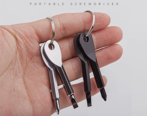 全新 清仓)便携螺丝刀精铸钢迷你一字十字多...