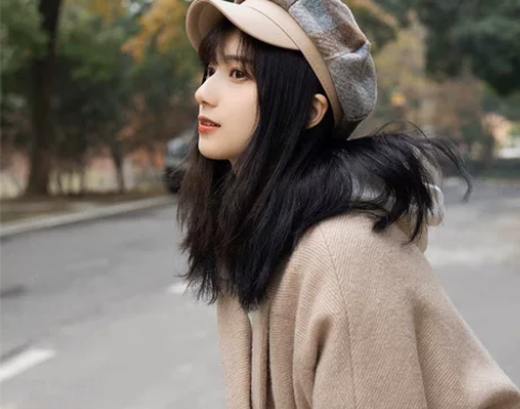 ins帽子女秋冬韩版潮毛呢八角帽网红款格子...