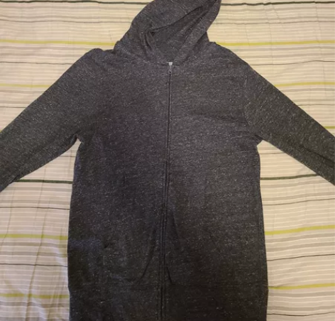 无印良品,灰色连帽衫,超薄防晒 保真