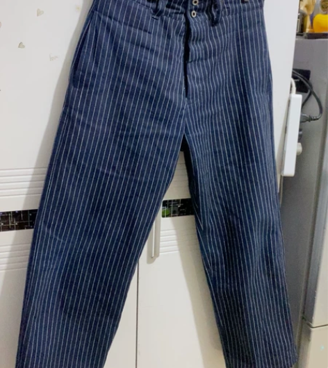 古着康正 复古休闲高腰裤 30码腰围78左...