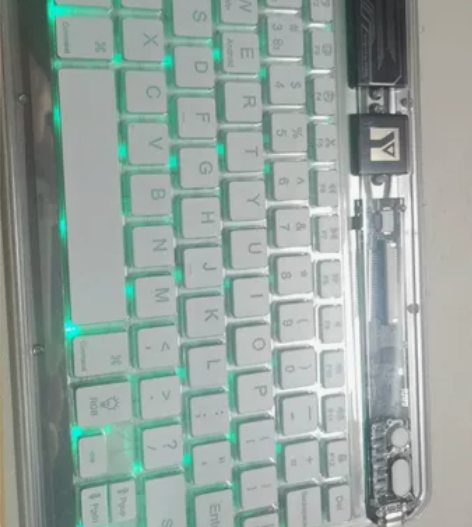 益博思透明无线ipad蓝牙键盘多系统设备切...