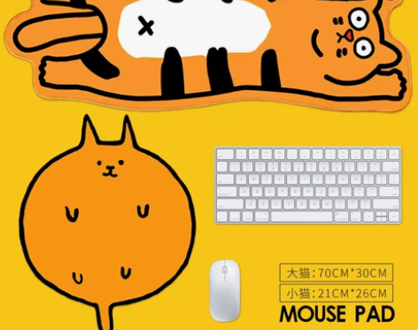鼠标垫 鼠标垫游戏猫动漫小号女生文艺可爱i...