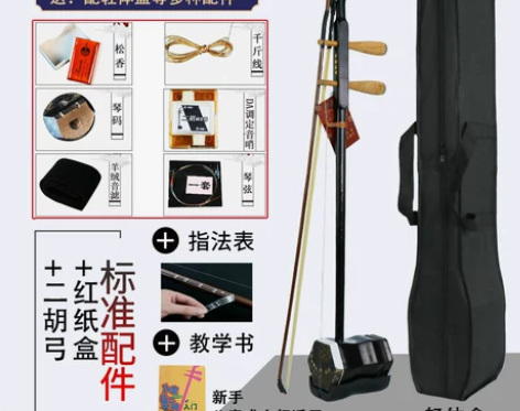 花梨木二胡初学者演奏考级成人儿童通用厂家直...