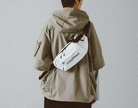 CHAOFANJI斜挎包男士潮牌胸包大容量...