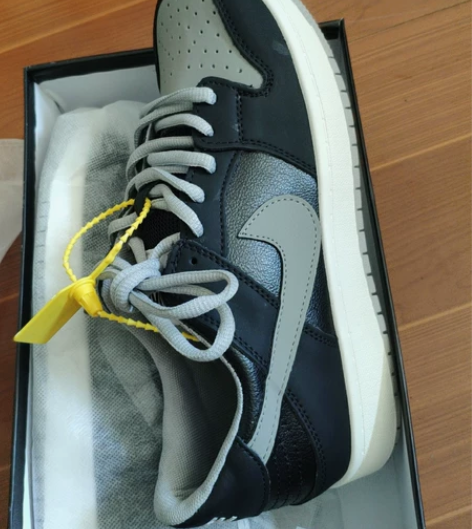 全新高货牛皮单鞋真皮板鞋影子灰女鞋爆款 S...