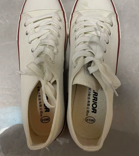 回力白色帆布鞋，男鞋，大码43，只穿过一次...