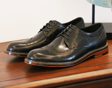 优100皮鞋布洛克雕花鞋固特异男士正装皮鞋