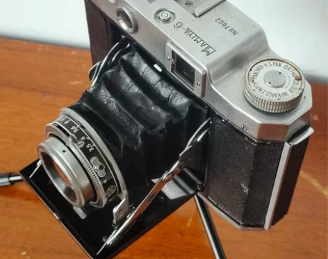 西洋古董玛米亚Mamiya6皮腔蛇腹折叠相...