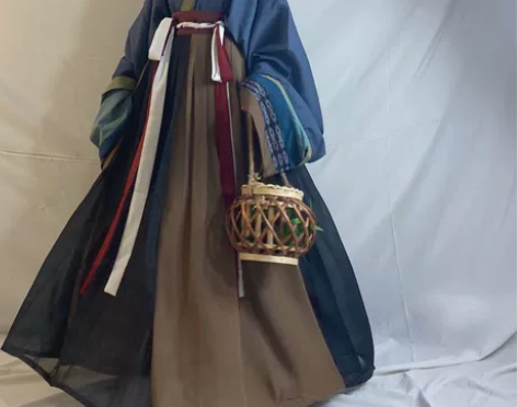 南阁原创【不知秋】男女款晋制一片式裙交领齐...