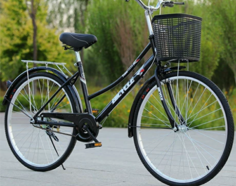 （低价包邮）凤凰牌自行车女式成年轻便普通成...