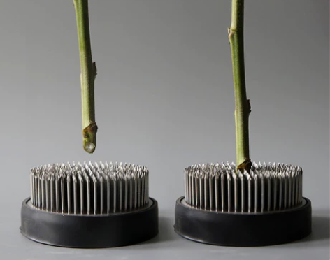 不锈钢插花底座剑山插花器禅意中式日式花艺材...