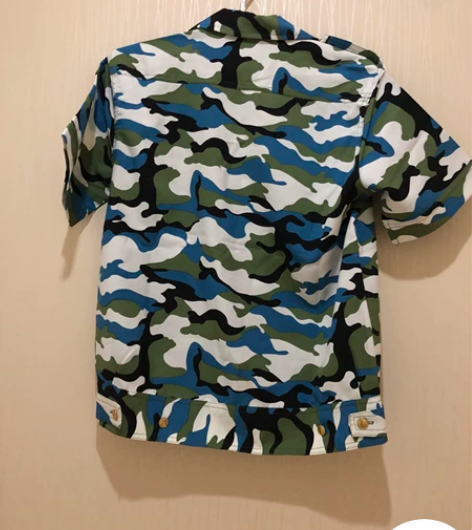 迷彩服短信夏季，全新未穿，吊牌已拆，可穿1...