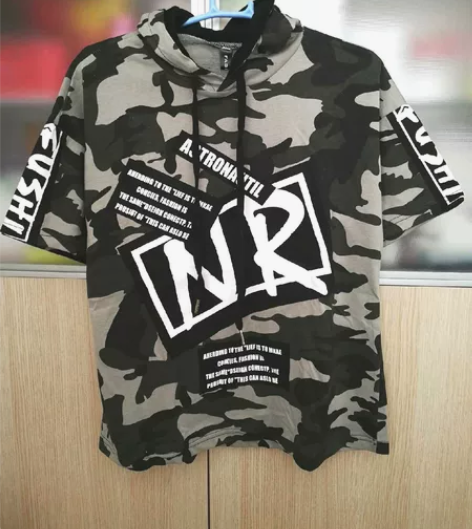 女短袖迷彩服 品牌，FASHlON，尺码L...